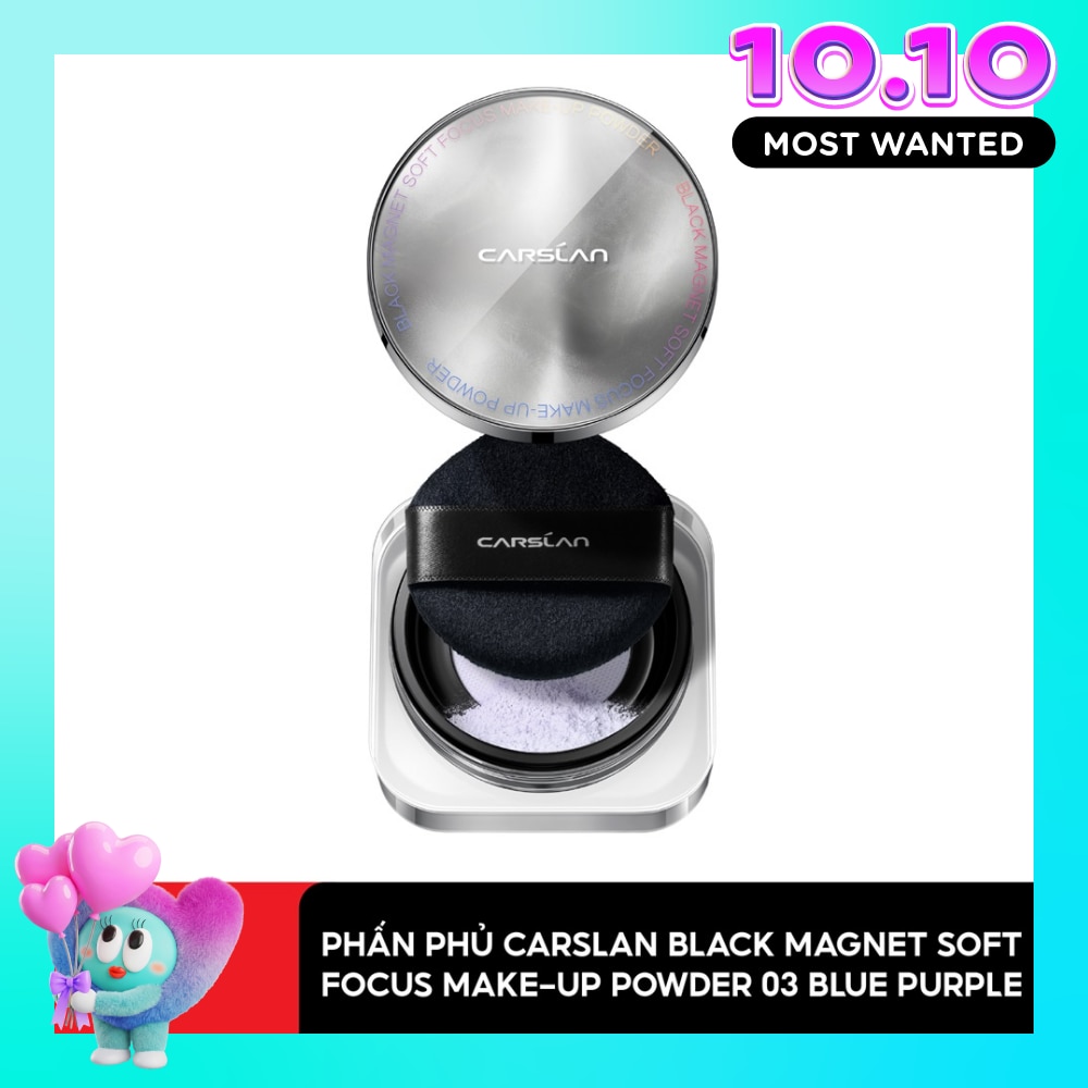 Phấn Phủ 2.0 Carslan Black Magnet Soft Focus Make-Up Powder 8g .#03 Blue Purple