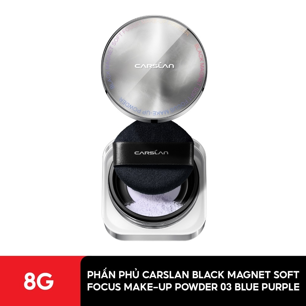 Phấn Phủ 2.0 Carslan Black Magnet Soft Focus Make-Up Powder 8g .#03 Blue Purple