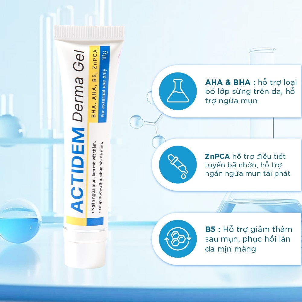 Gel Giảm Mụn Actidem Derma Gel 18g