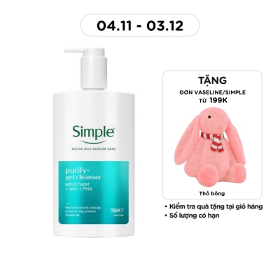 SIMPLE Purify+ Gel Cleanser 240ml