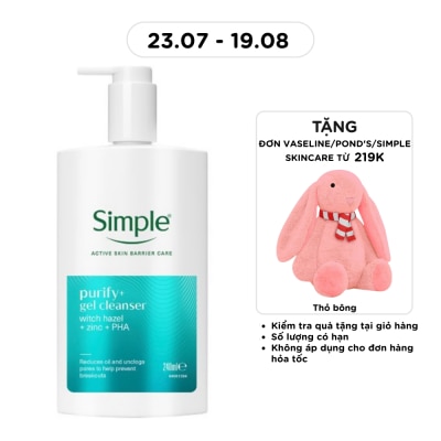 SIMPLE - Gel Rửa Mặt Simple Purify+ Gel Cleanser 240ml image