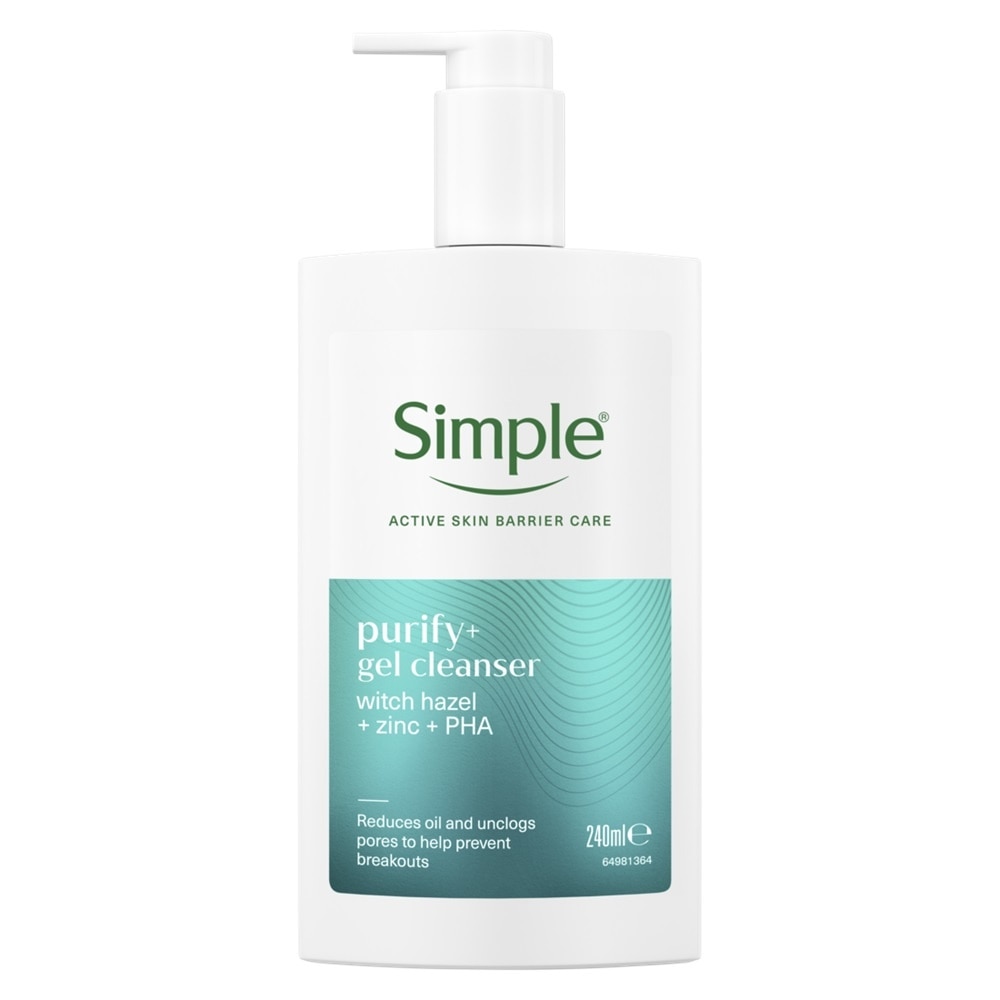 Gel Rửa Mặt Simple Purify+ Gel Cleanser 240ml