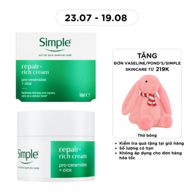 SIMPLE - Kem Dưỡng Simple Repair+ Rich Cream 50ml image