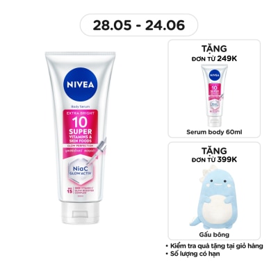 NIVEA - Body Serum Extra Bright 10 Super Vitamins & Skin Foods Glow Perfection 300ml