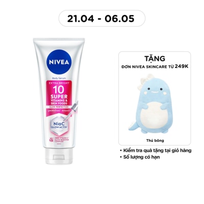 NIVEA - Body Serum Extra Bright 10 Super Vitamins & Skin Foods Glow Perfection 300ml