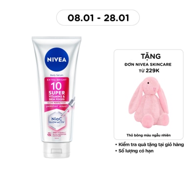 NIVEA Body Serum Extra Bright 10 Super Vitamins & Skin Foods Glow Perfection 300ml