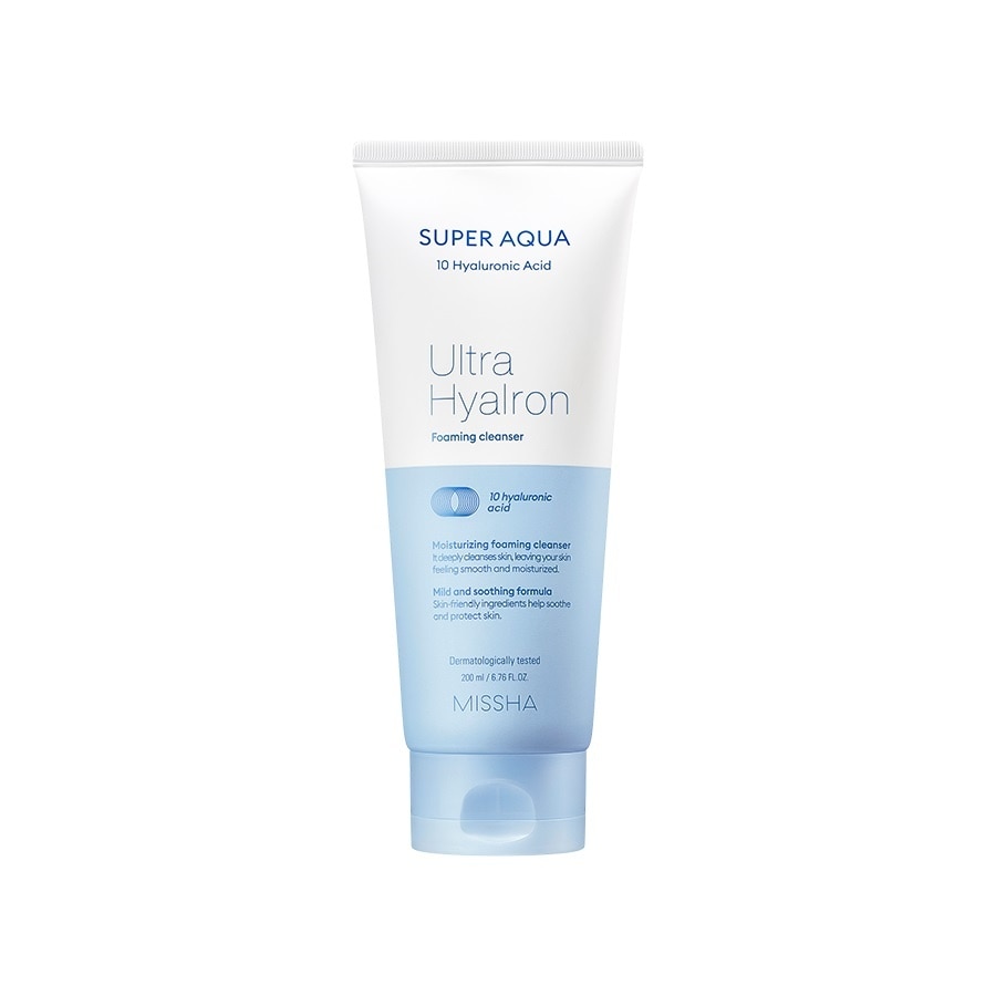Sữa Rửa Mặt Missha Super Aqua Ultra Hyalron Foaming Cleanser 200ml