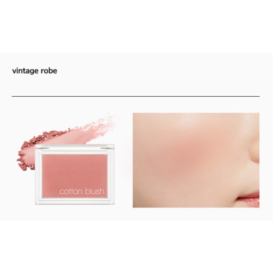 Phấn Má Hồng Missha Cotton Blush 4.2g .#Vintage Robe
