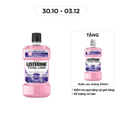 LISTERINE Nước Súc Miệng Listerine Total Care Zero Alcohol 750ml