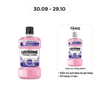 LISTERINE Total Care Zero Alcohol Mouthwash 750ml