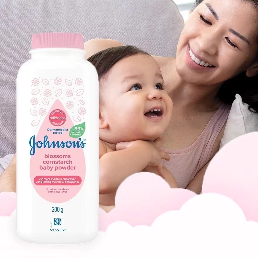 Johnson's Blossoms Cornstarch Baby Powder 200g