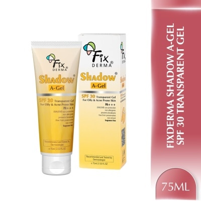 FIXDERMA Shadow A-Gel SPF30 PA+++ Transparent Gel 75ml