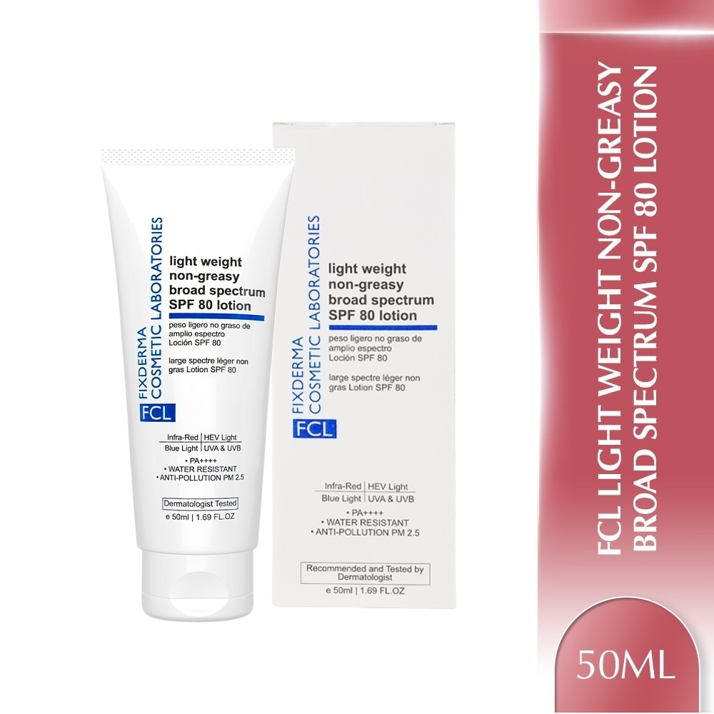 Light Weight Non-Greasy Broad Spectrum SPF80 PA++++ Lotion 50ml