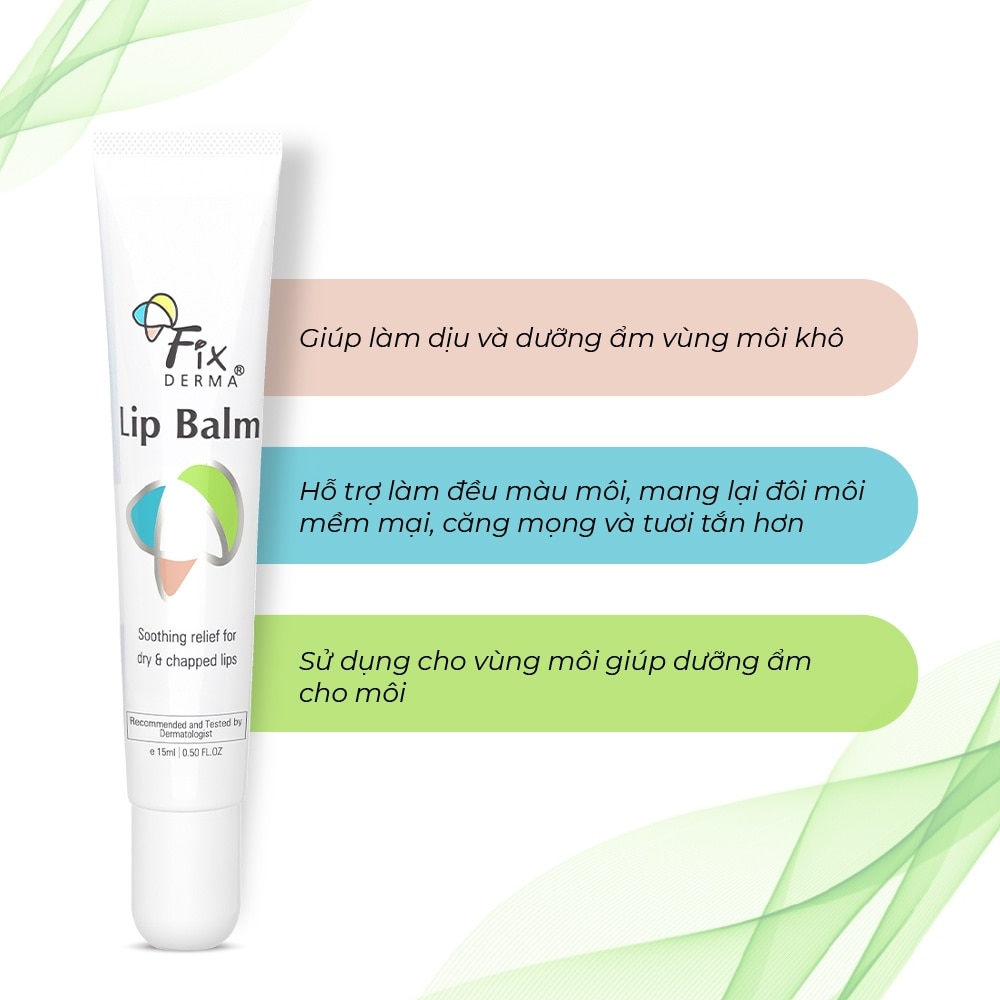 Son Dưỡng Môi Fixderma Lip Balm 15ml