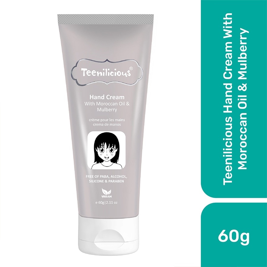 Kem Dưỡng Tay Teenilicious Hạt Argan Và Dâu Tằm Moroccan Oil & Mulberry 60g