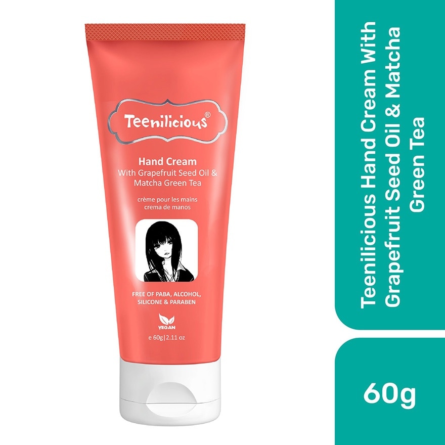 Teenilicious Hand Cream With Grapefruit Seed Oil & Matcha Green Tea 60g