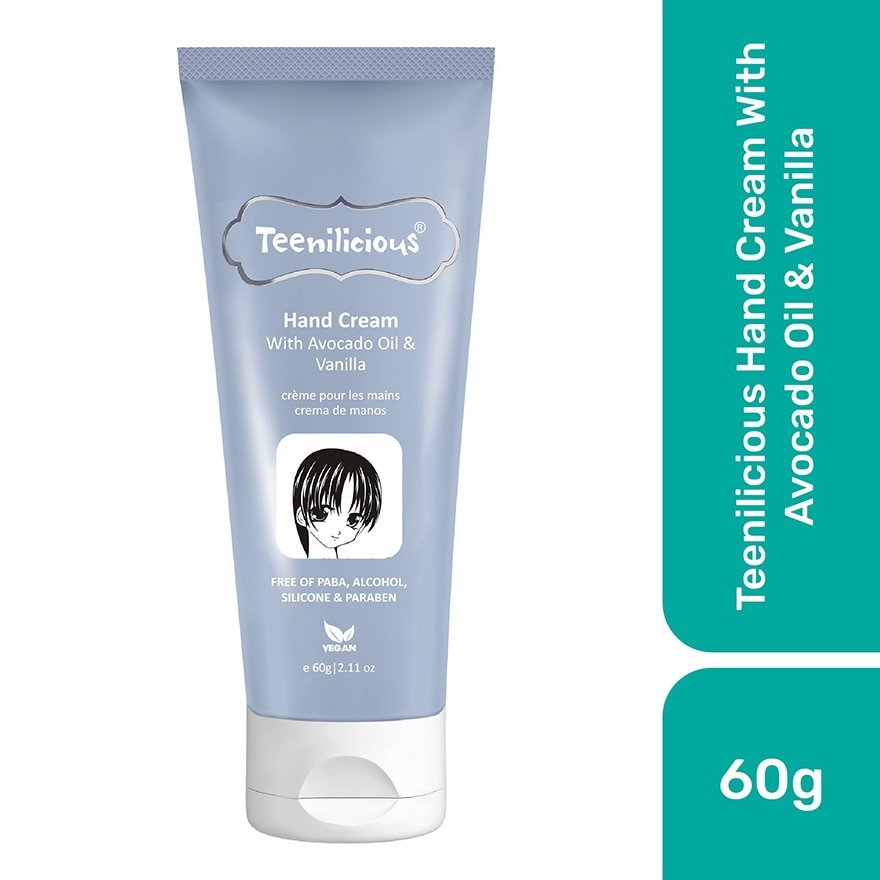 Kem Dưỡng Tay Teenilicious Bơ & Vani Avocado Oil & Vanilla 60g