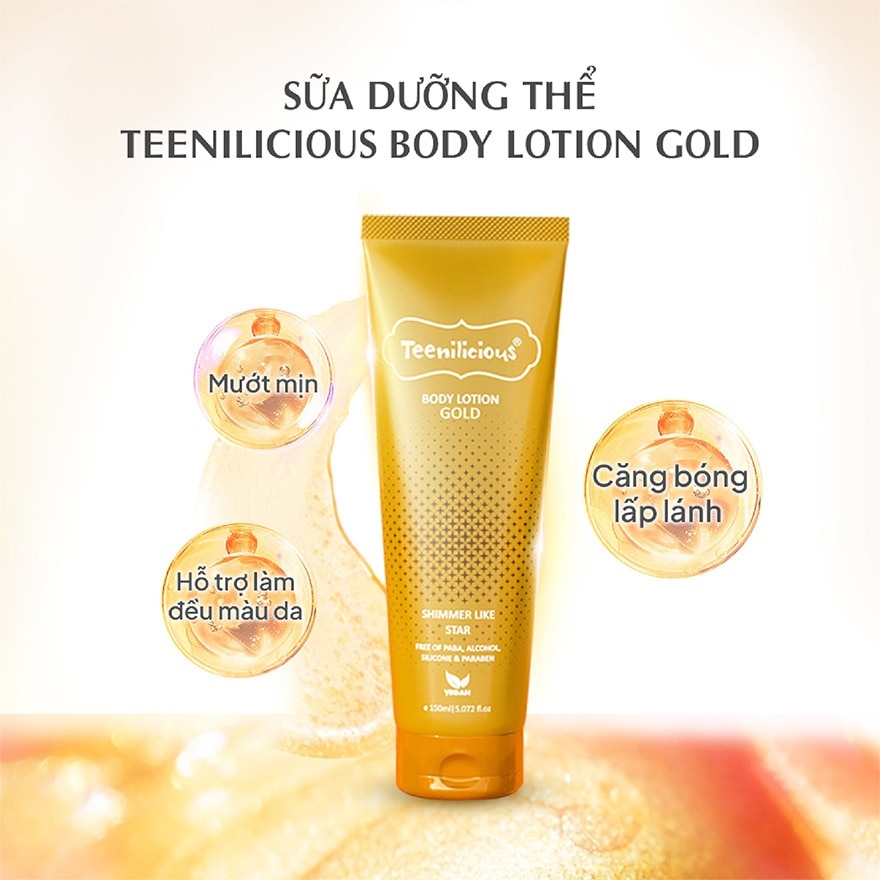 Teenilicious Body Lotion Gold 150ml