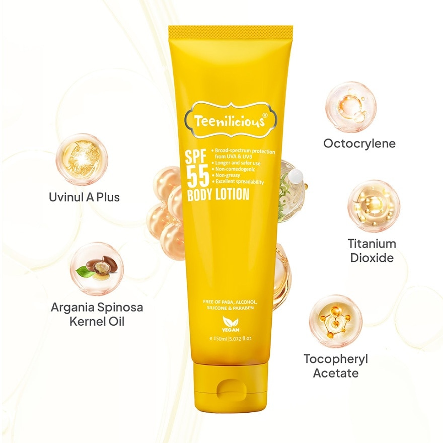 Teenilicious Spf55 Body Lotion 150ml