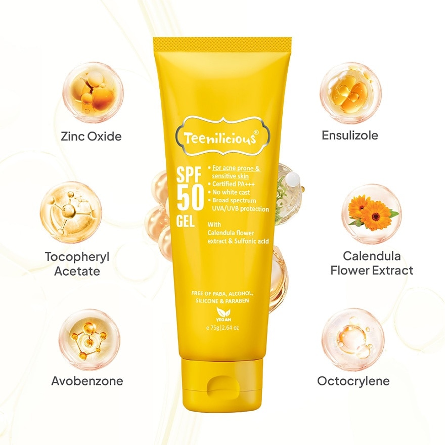 Teenilicious Spf50 Gel 75g