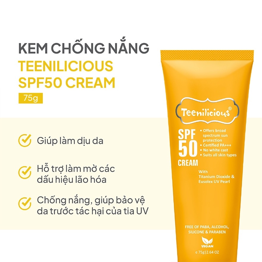 Teenilicious Spf50 Cream 75g