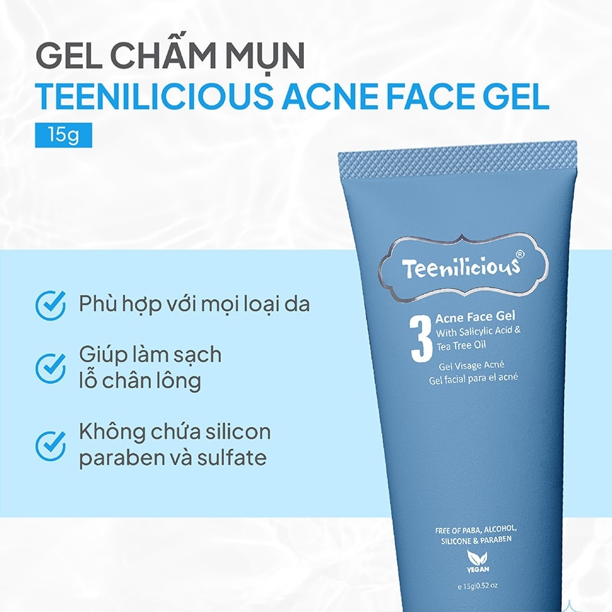 Teenilicious Acne Face Gel 15g