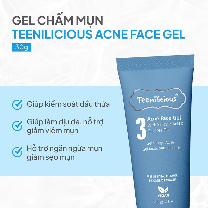 Teenilicious Acne Face Gel 30g