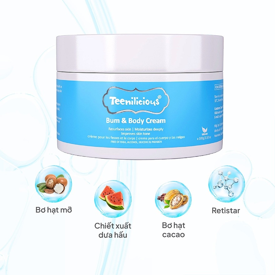 Teenilicious Bum & Body Cream 100g