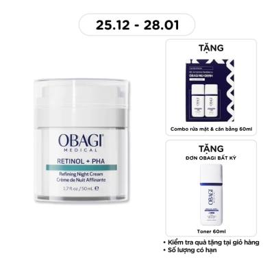 OBAGI Kem Dưỡng Đêm Obagi Medical Retinol + PHA Refining Night Cream 50ml