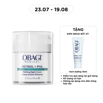 OBAGI - Kem Dưỡng Đêm Obagi Medical Retinol + PHA Refining Night Cream 50ml image