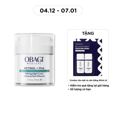 OBAGI Kem Dưỡng Đêm Obagi Medical Retinol + PHA Refining Night Cream 50ml