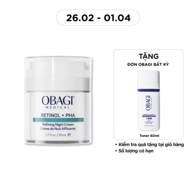 OBAGI Kem Dưỡng Đêm Obagi Medical Retinol + PHA Refining Night Cream 50ml