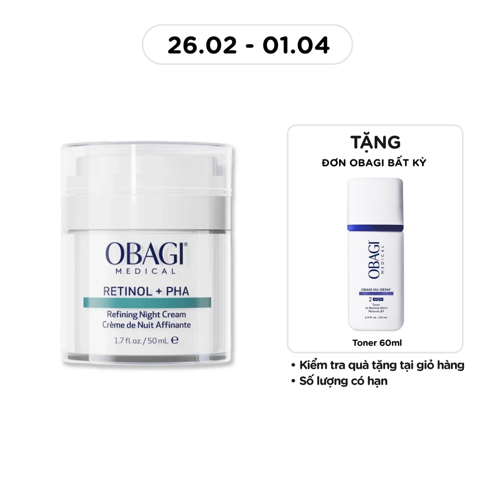 Buy OBAGI, Medical Retinol + PHA Refining Night Cream 50ml with