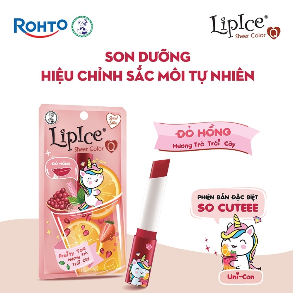 Son Dưỡng Có Màu Lipice Sheer Color Q 2.4g .#Fruity Tea Hương Trái Cây