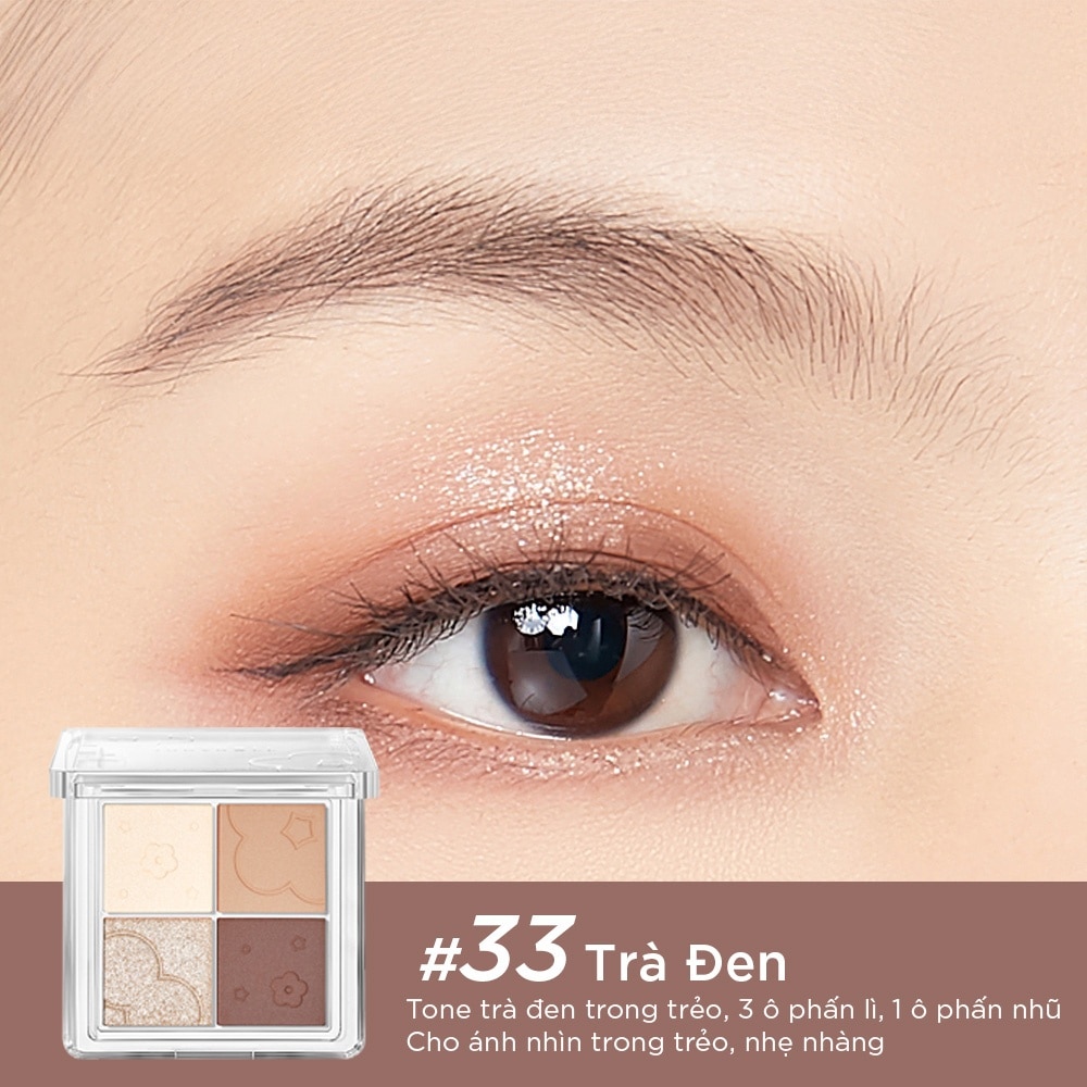 Bảng Phấn Mắt 4 Màu Judydoll 4Colors Eyeshadow 4.8g .#33