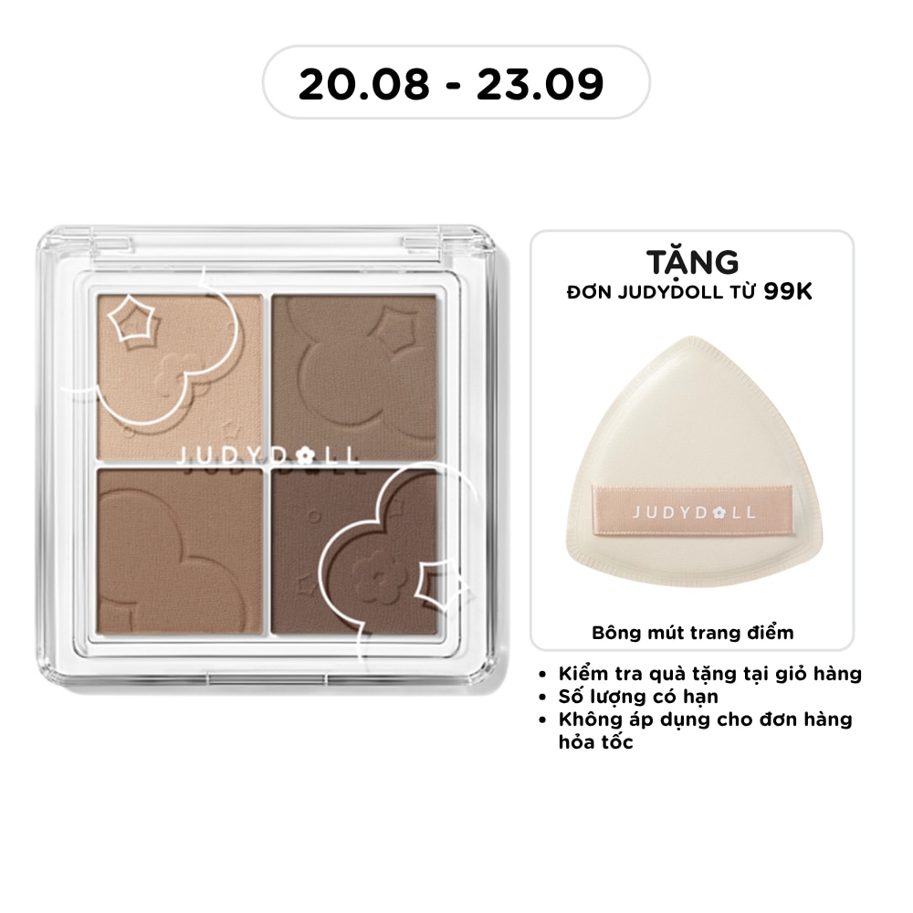Bảng Phấn Mắt 4 Màu Judydoll 4Colors Eyeshadow 4.8g .#40 image