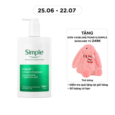 SIMPLE - Sữa Rửa Mặt Simple Repair+ Cream Cleanser 240ml