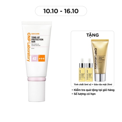 CNP LABORATORY Kem Chống Nắng Nâng Tông CNP Laboratory Tone-Up Protection Sun SPF42/PA+++ 50ml