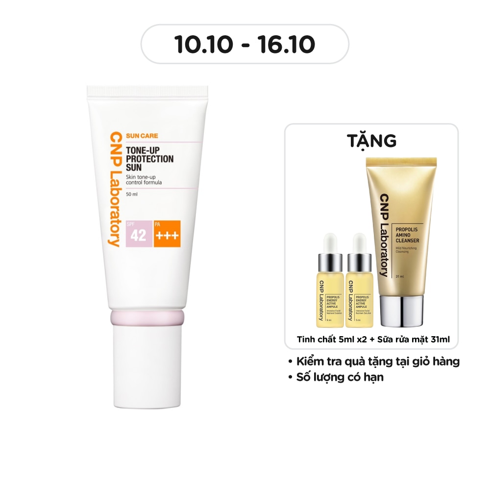 Kem Chống Nắng Nâng Tông CNP Laboratory Tone-Up Protection Sun SPF42/PA+++ 50ml