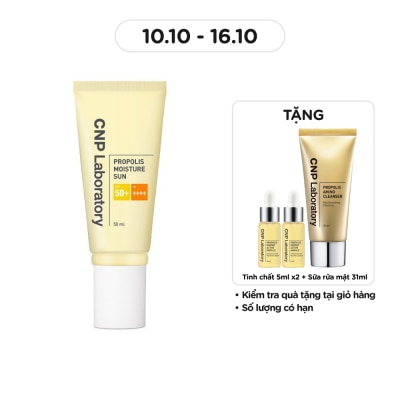CNP LABORATORY Kem Chống Nắng CNP Propolis Moisture Sun SPF50/PA++++ 50ml