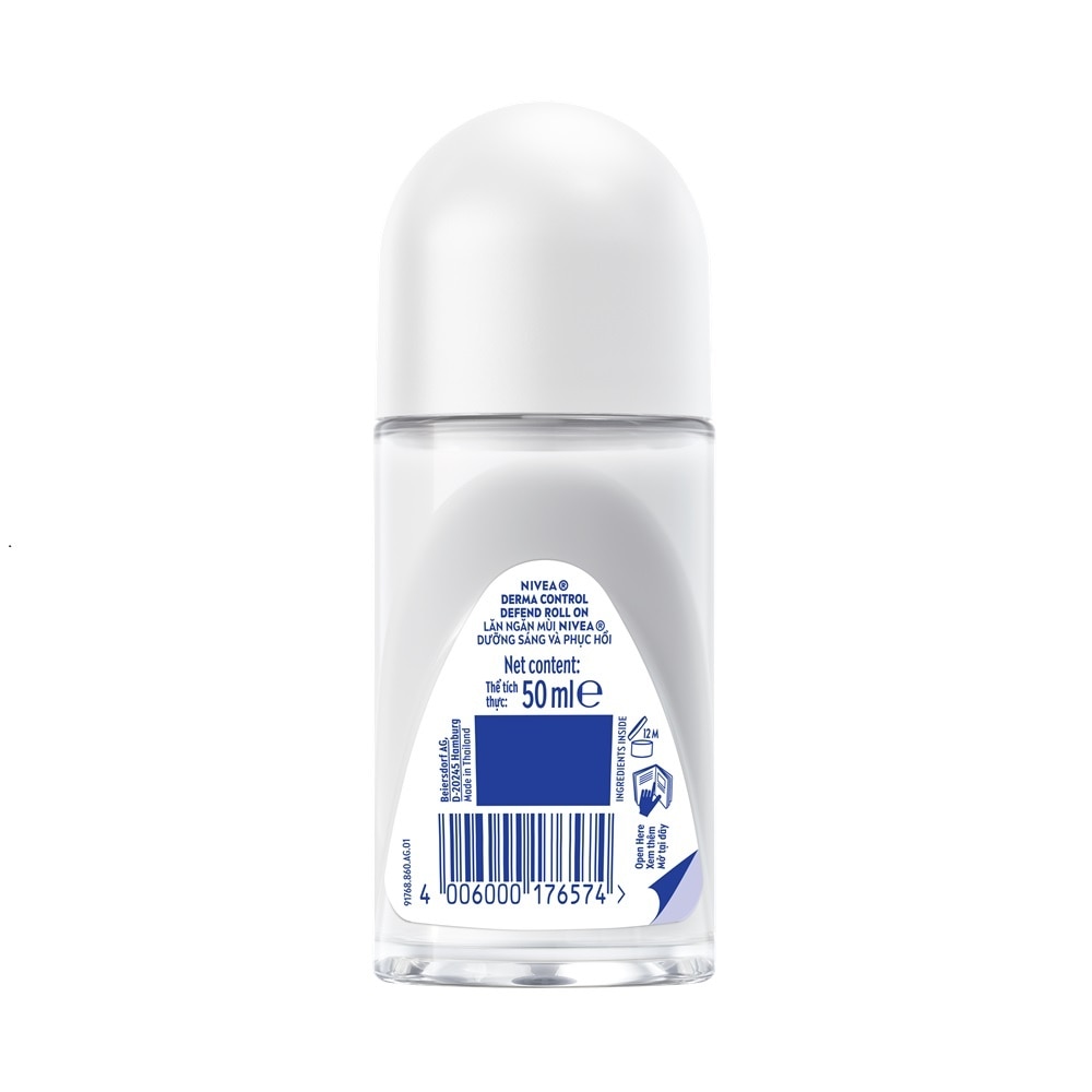 Lăn Ngăn Mùi Nivea Derma Control Defend Roll On Dưỡng Sáng Và Phục Hồi 50ml
