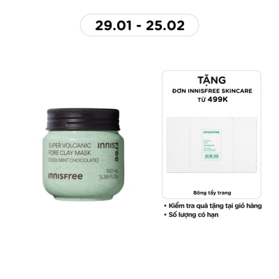INNISFREE Super Volcanic Pore Clay Mask [Cool Mint Chocolate] 100ml