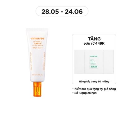 INNISFREE - Kem Chống Nắng Nâng Tông innisfree Vitamin C Tone Up Sunscreen SPF50+ PA++++ 50ml