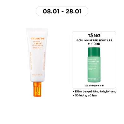 INNISFREE Kem Chống Nắng Nâng Tông innisfree Vitamin C Tone Up Sunscreen SPF50+ PA++++ 50ml