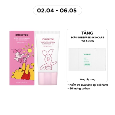INNISFREE - Kem Chống Nắng Nâng Tông innisfree Tone Up No Sebum Sunscreen EX SPF50+ PA++++ 60ml [PhiênbảnDISNEY]