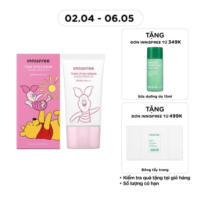INNISFREE - [DISNEY VERSION] Tone Up No Sebum Sunscreen EX SPF50+ PA++++ 60ml