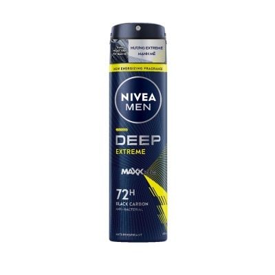 NIVEA - Xịt Khử Mùi Nam Nivea Men Deep Extreme Hương Năng Động Tươi Mát 150ml