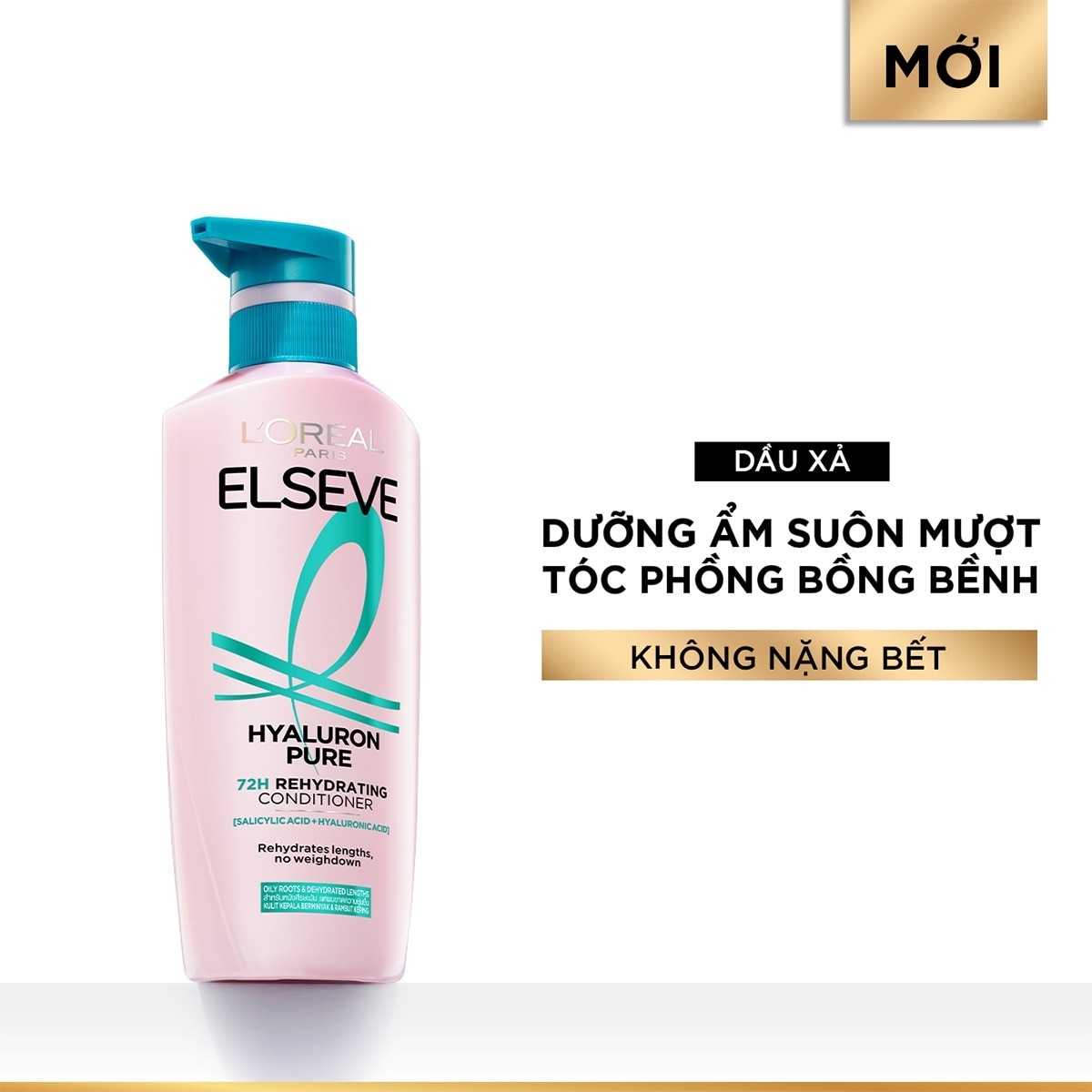 L'oreal Elseve Hyaluron Pure 72H Rehydrating Conditioner 375ml