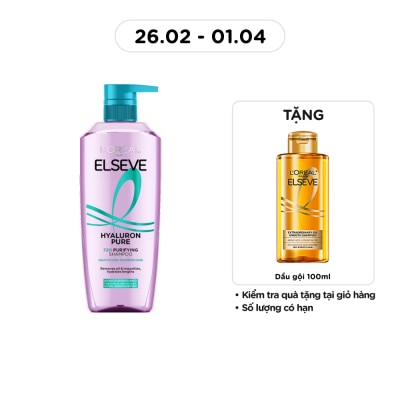L'OREAL PARIS - Elseve Hyaluron Pure 72H Purifying Shampoo 620ml