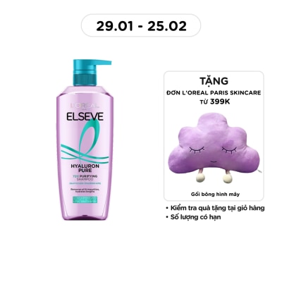 L'OREAL PARIS Dầu Gội L'oreal Elseve Hyaluron Pure 72H Purifying Shampoo 620ml